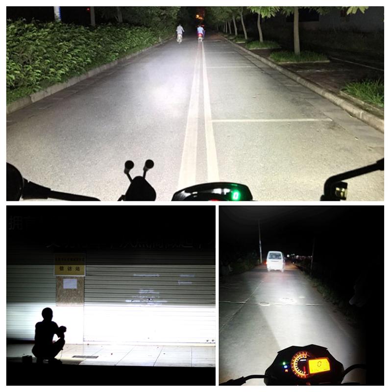 BLALION Motorcycle Headlight 8/12/16 LED Driving Lights Waterproof Auxiliary Motorbike Scooter External Spotlight LED Fog Light