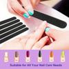 Professional Double-Sided Nail Files - Black Scrub Sheets for Manicure & Pedicure, Nail Polishing Tools, for Home & Salon Use.