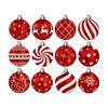 Christmas Spherical Wooden Pendant