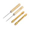 Doll Hair Rooting Holders with 10pcs 0.8mm Needle 2 Wooden Awl Alloy Handle Doll Hair Reroot Tools