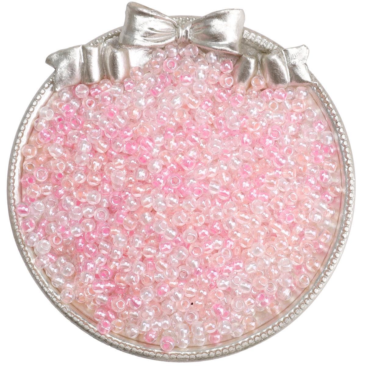 

4 мм бусины-россыпи из циркониевого крема «макарон» для самодельных украшений и вышивки крестиком 160 pieces розовый