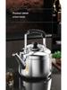 2025 Extra Thick 316 Stainless Steel Whistling Kettle, Large Capacity for Open Flame and Gas Stove