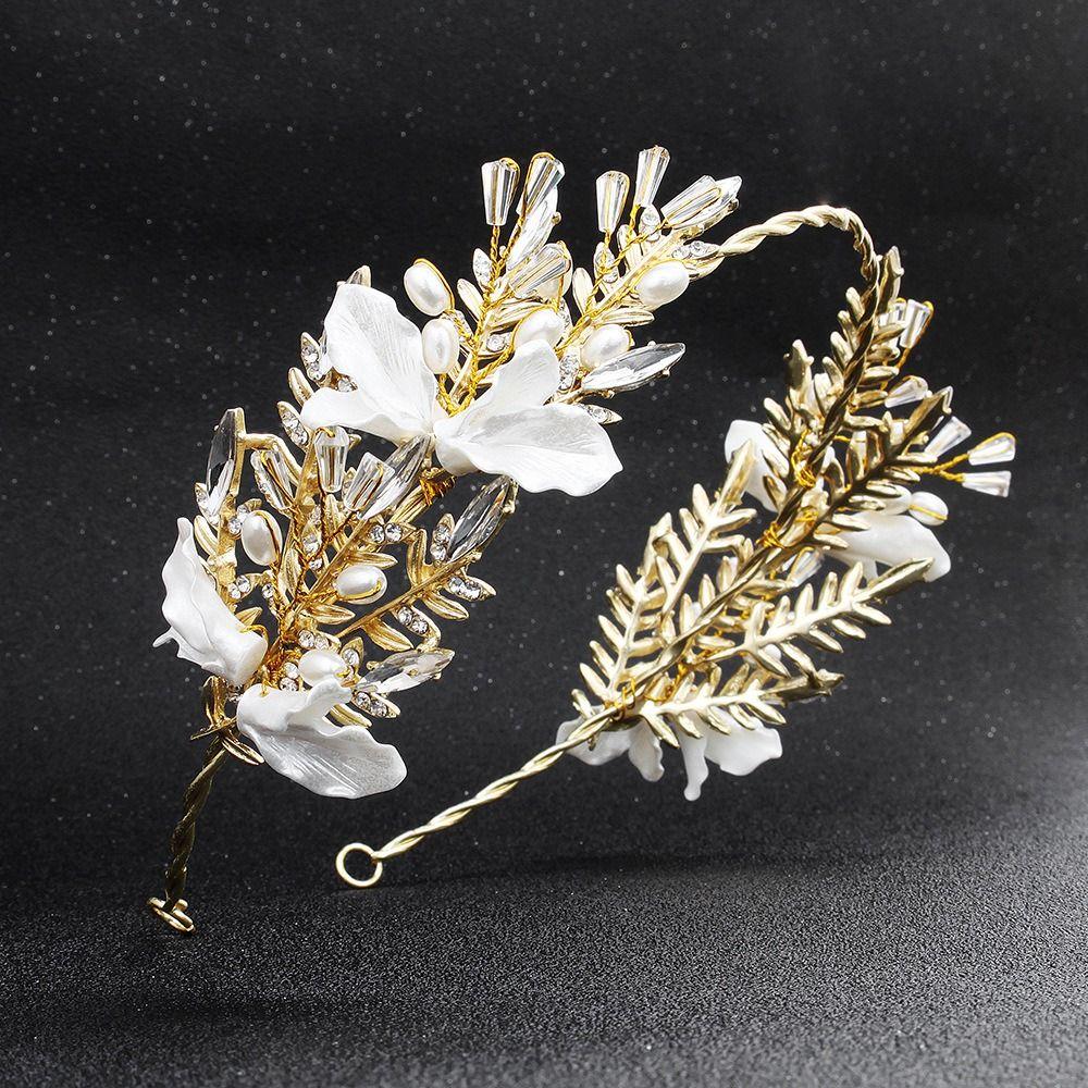 Tassels Earring Bride Wedding Tiaras Unique Style Elegant Flower Hairband  Women Lady