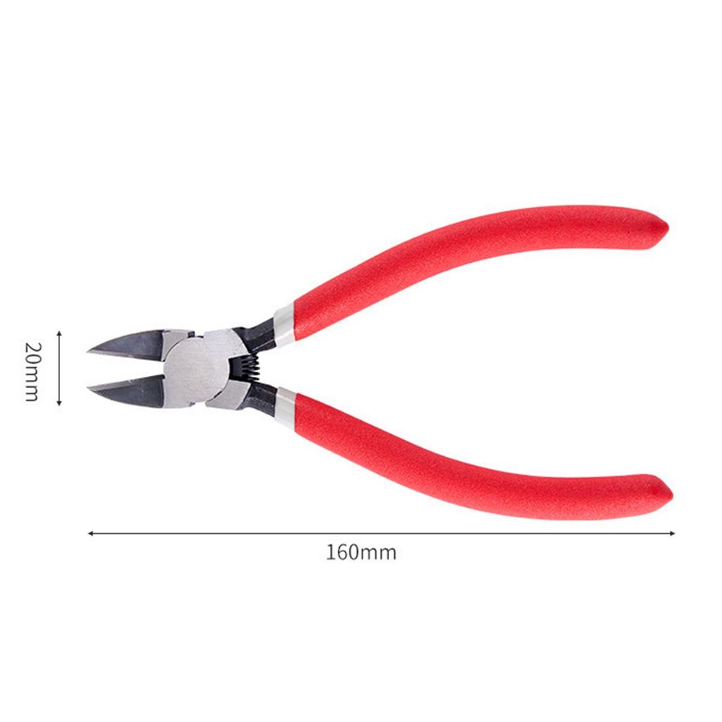 Compact 6 Inch Angled Wire Cutters AntiRust Chromium Vanadium Steel Tool For Tight Space Cutting Operations Tool