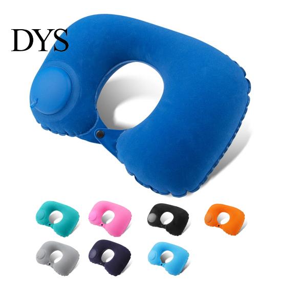 Inflatable U-shaped Pillow Neck Waterproof Built-in Pump Fatigue Relief Outdoor Traveling Car Airplane for Daily Use U Shaped Travel