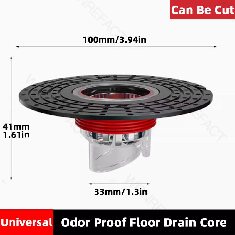 

ABS Floor Drain Core Shower Floor Strainer Cover Toilet Sewer Anti Odor Plug No Smell Bathroom Toilet Sewer Shower Drain