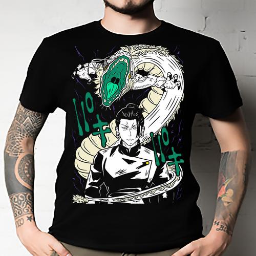 Geto Suguru Short Sleeve Jujutsu Kaisen Gojo Anime Shirt T-shirt Unisex All Size S разноцветный