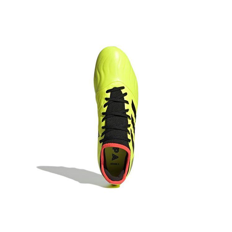 Adidas Copa Sense.3 Mg Artificial Grass Non-Slip Durable Football Shoes Men Football Shoes Fluorescent-Yellow GZ1361