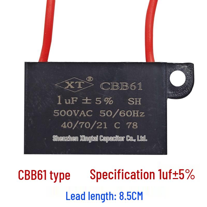 CBB61 Bathroom Heater Ventilation Exhaust Fan Motor Starting Capacitor 1UF 500V