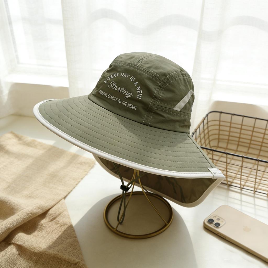 Kids Sun Hat with Large Brim for Boys Girls 50-54cm 2-8 Years Outdoor Hiking Cap Fisherman Beach Hat Quick Dry UPF 50+