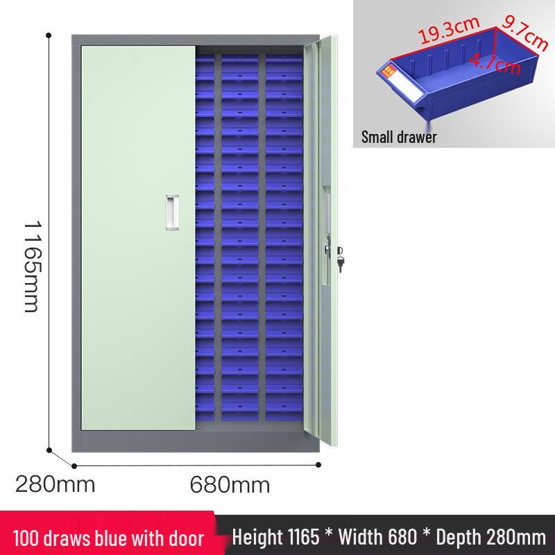 Parts & Screws Storage Cabinet with Iron Sheet Drawers