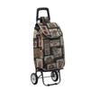 Foldable Ethnic-Style Shopping Cart for Groceries and Luggage
