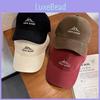Women Embroidered Letter Casual Breathable Cotton Baseball Cap With Brim Curved