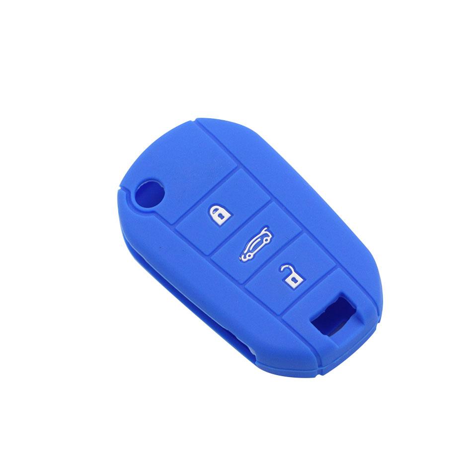 3 Button for Peugeot 3008 208 308 508 408 2008 for Citroen C4 CACTUS C5 C3 C4L Protector Silicone Key Case Cover