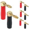 TKY Speaker Banana Plugs, Speaker Cable Connectors, 90-degree Right Angle, 8-Pack