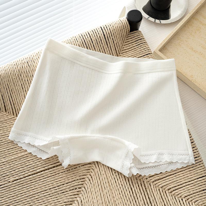 Women's Spring and Summer Floral Cotton Anti Bacterial Crotch Flat Angle Underwear