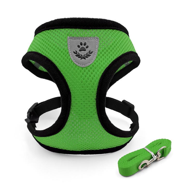 Breathable Dog Harness and Leash Set for Outdoor Walking