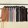 Plus Size L To 6XL Modal Women's Tank Tops U-Neck Summer Thin Sleeveless Bottomed Top Loose Tee Tops All Match Vest Comfort Homewear