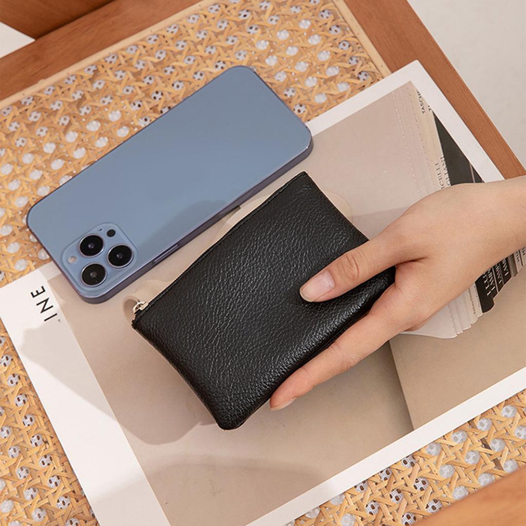 Stilvolles Unisex-Münzportemonnaie mit Reißverschluss. Trendige und praktische Brieftasche für Münzen und Schlüssel.