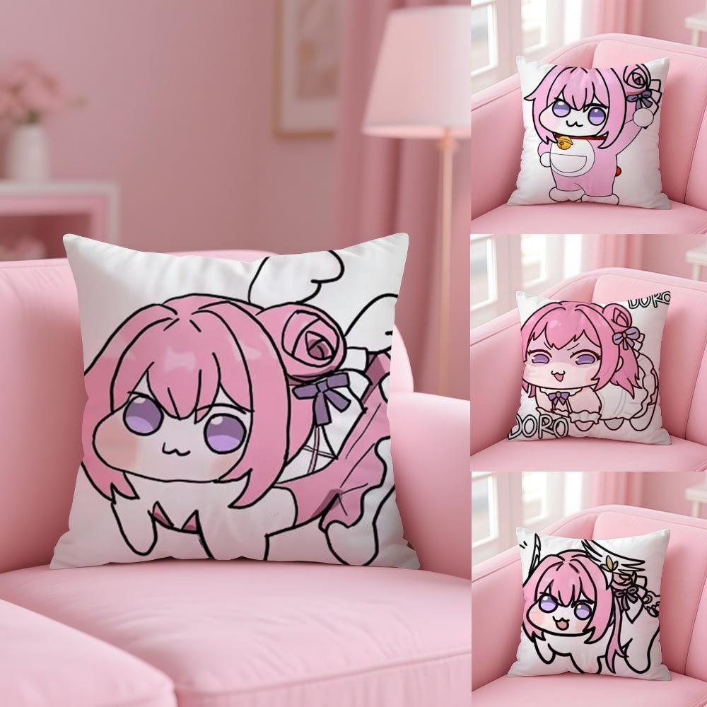 Nikke Doro Doll Victory Goddess Pink Dog Pillow Case Plush Fabric Soft Double-Sided Printed Sofa Warm Home Gift Cushion Cover