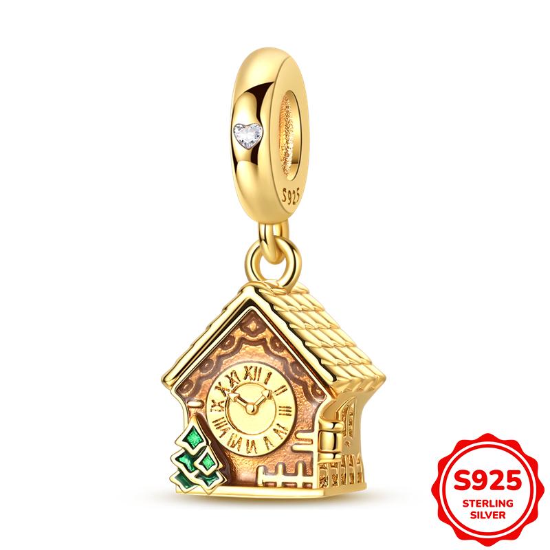 Nuevo En Elementos 18K Chapado en Oro Colgante Charm Cuentas Se Adapta a Pulsera de 3 mm Collar Para Mujer Joyería Fabricación DIY Regalos
