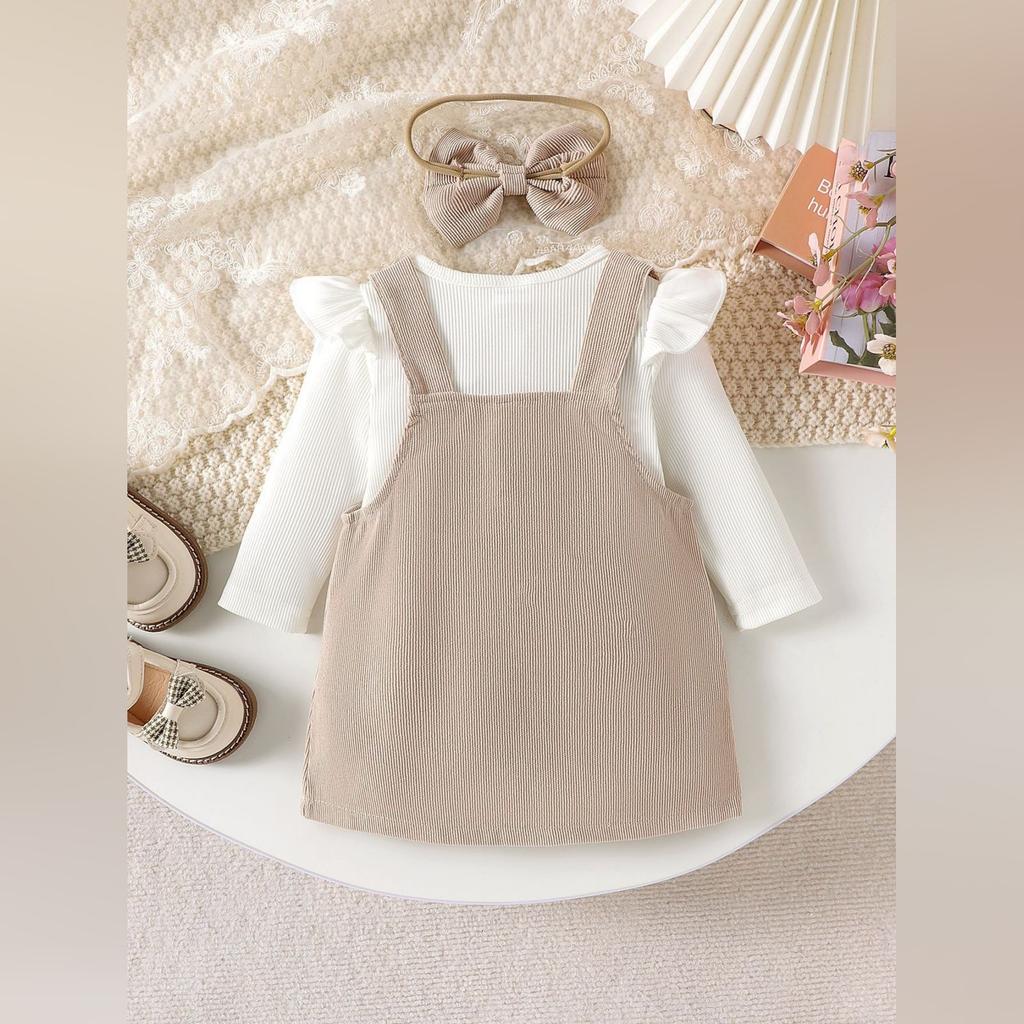 Kids Cartoon Top & Skirt Set, Casual Daily Outfit