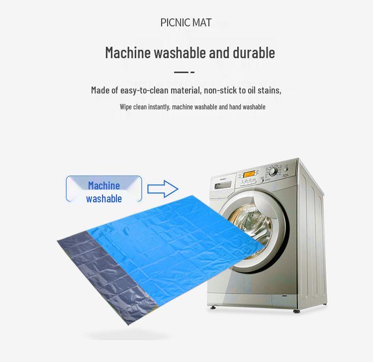 Lightweight Waterproof Portable Foldable Picnic & Beach Mat with Nylon Bag
