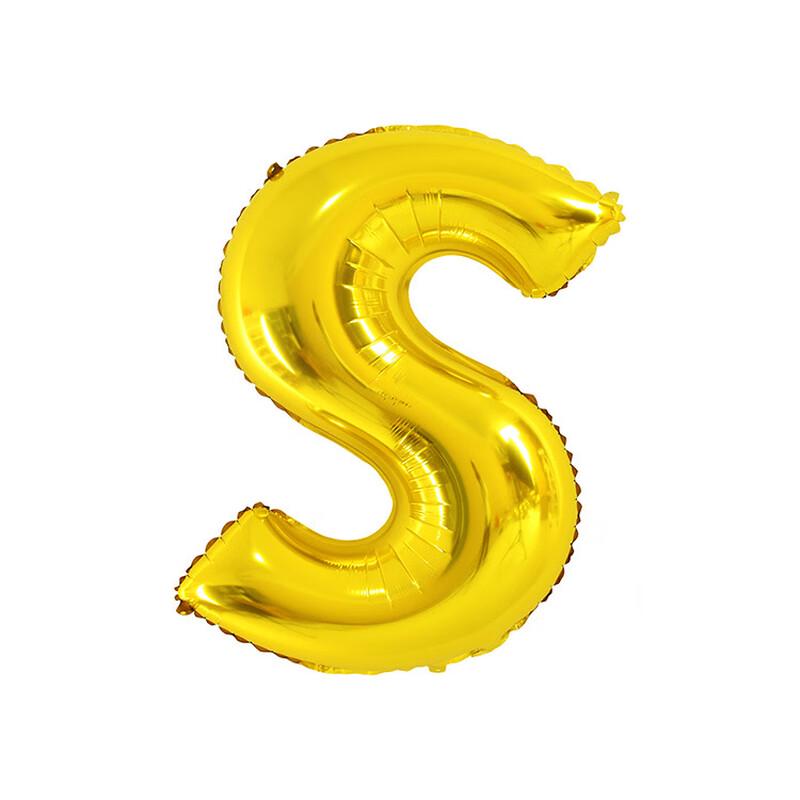 32-Zoll Goldene Alphabet-Folienballons