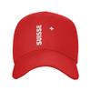 Gorra Unisex para Mujer Bandera de Suiza Retro Gorras de Béisbol Ajustable Ropa Casual
