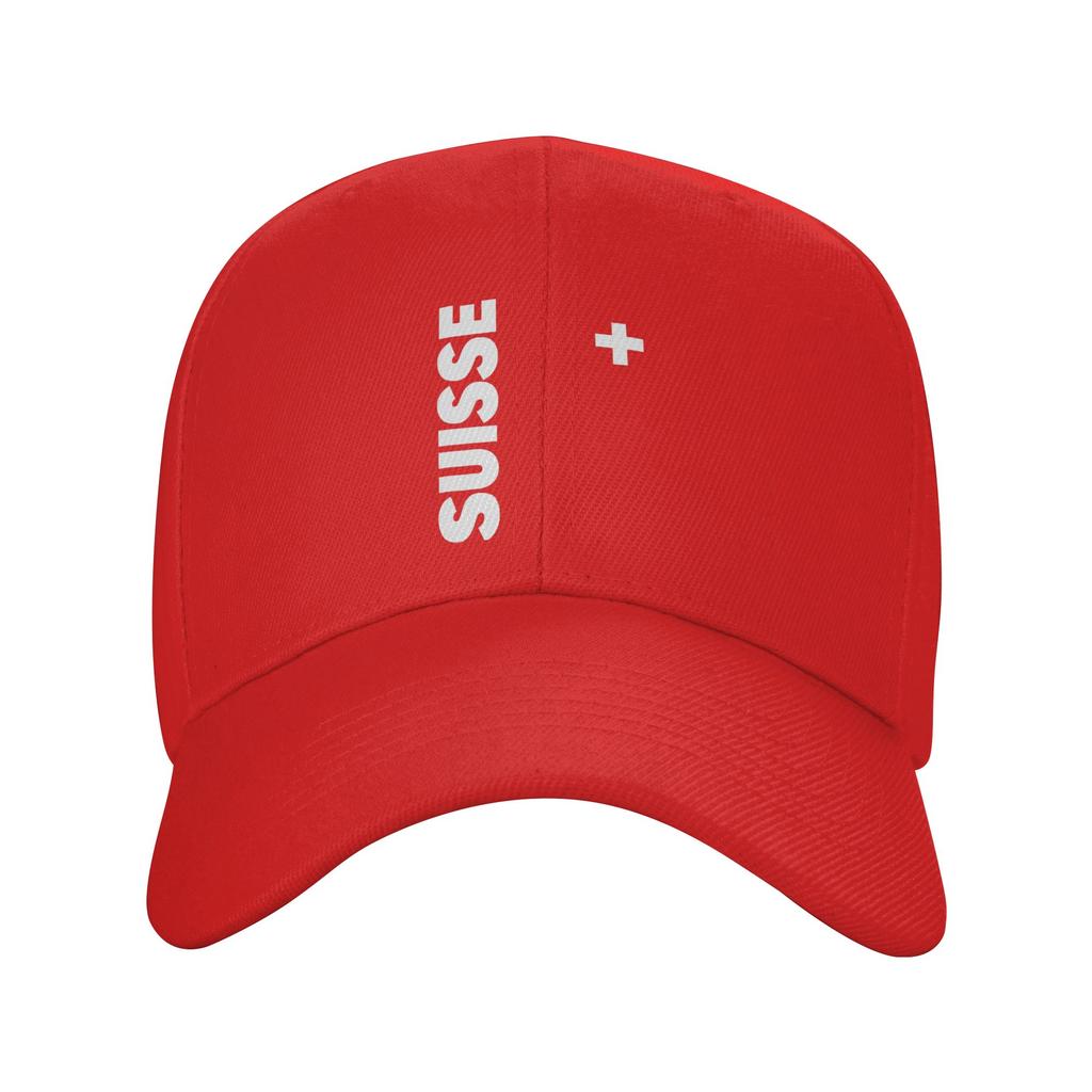 Gorra Unisex para Mujer Bandera de Suiza Retro Gorras de Béisbol Ajustable Ropa Casual