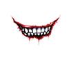 Halloween Blood Lips Evil Clown Stickers for Car & Motorcycle Helmet