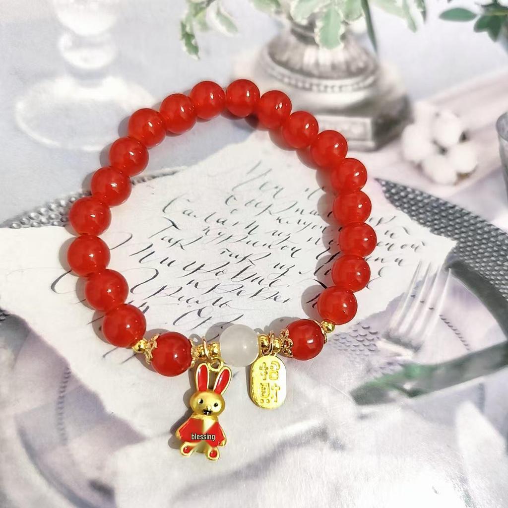 Dodo Hot Hetian Jade Rabbit Bracelet, Women's Niche Design - High Value Student or Bestie Gift