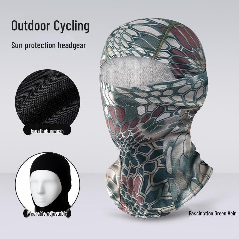 Quick-Dry Multifunctional Summer Cycling Face Mask: Breathable, Sun-Protective, Ice Silk Balaclava & Headband