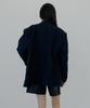 Nuakle (W) Linen Jacket_Navy