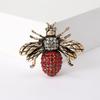 Fashion Enamel Bee Brooches for Women Rhinestone Insect Pins Event Party Funny Gifts Backpack Decoration Clothes Accessories