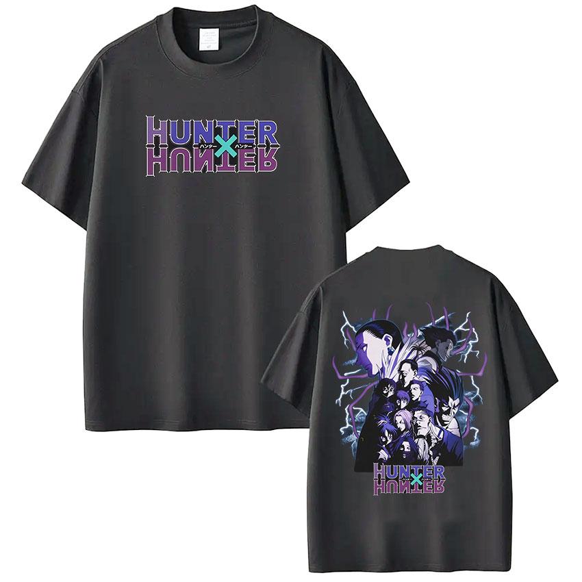 Anime Hunter X Hunter T Shirt Spider Phantom Troupe Member Manga Short Sleeve Tshirt Men Women Cotton Casual Loose Tshirts