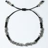KND black & antique silver beads bracelet