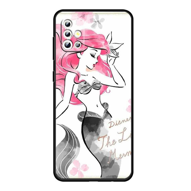 

Мультфильм принцесса для Samsung Galaxy A73 A54 A52S A72 A71 A52 A51 A22 A32 A21S 4G 5G силиконовый мягкий черный чехол для телефона Samsung A03S