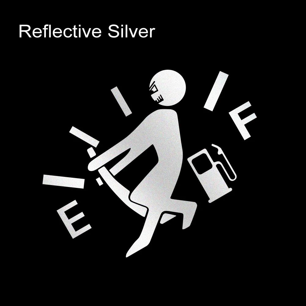 

Car Reflective Sticker Funny Gas Consumption Decal Truck Creative Fuel Gage Empty Motorcycle Vinyl Fuel Tank Cap Accessories