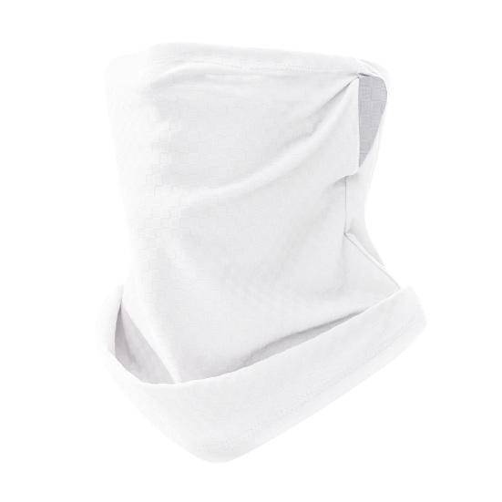 Cycling Face Guard, UV Protection UPF50 Breathable Ice Silk Neck Gaiter, Face Guard for Sun Wind Dust Protection Outdoor Summer Use белый