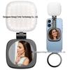 Magnetic Selfie Fill Light & Makeup Mirror with Adjustable Height and Skin Rejuvenation