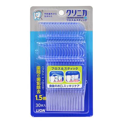 LION - Clinica Advantage Disposable Plastic Stemmed Dental Floss & Stick