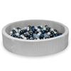 Dry Pool 130x30 Corduroy Gray 600 Balls: Transparent, Pearl, Metallic Graphite, Metallic Blue