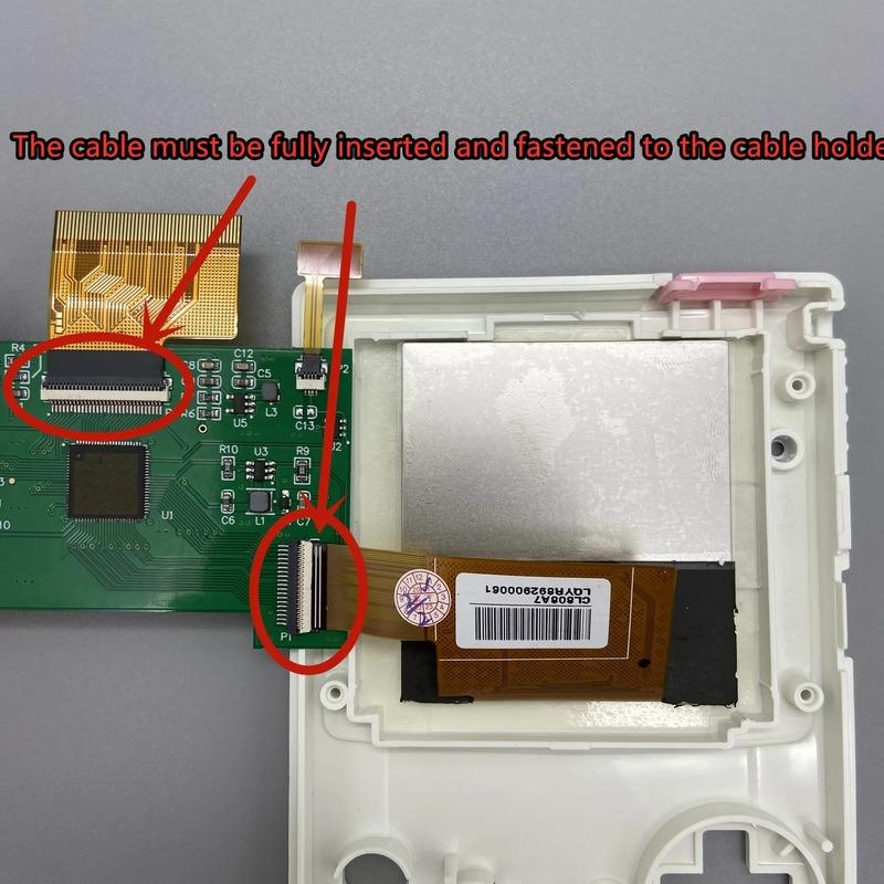 2.2 inches GBC LCD High brightness LCD screen for Gameboy COLOR GBC, plug and play without welding and shell cutting
