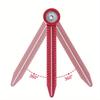 Wooden Tools Aluminum Alloy Concentric Axis Drawing Compass Woodworking Mini Ruler Marking Tool Woodworking Positioning Ruler