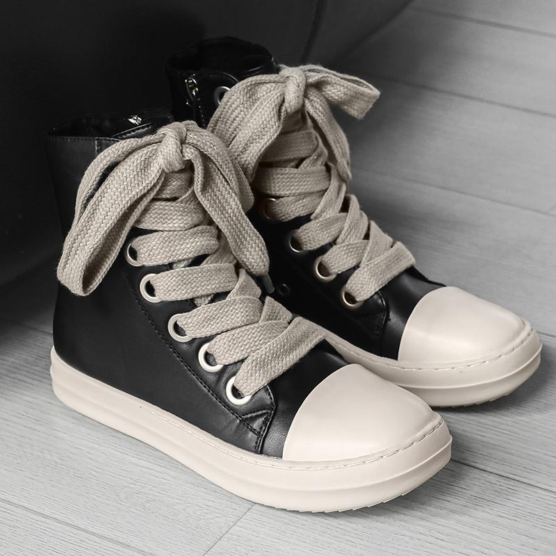 TUINANLE Δερμάτινα Ανδρικά Παπούτσια από Καμβά Φθινοπωρινά Ψηλοτάκουνα Casual Παπούτσια για Άνδρες Αντιολισθητικά Γυναικεία Αθλητικά Παπούτσια Πεζοπορίας Οδήγησης