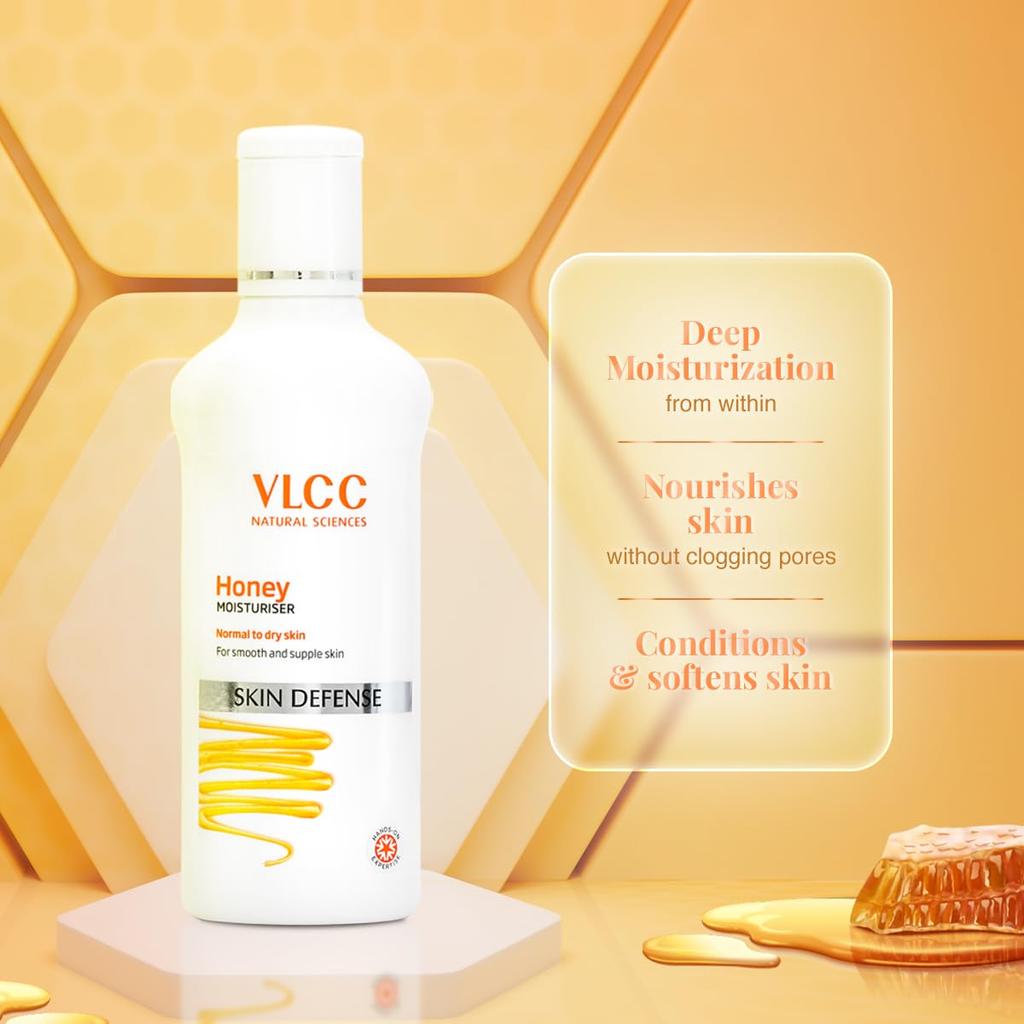 VLCC Honey Moisturiser 100 G Pack Of 2 Deep Moisturizing Lightweight Cream For Soft Smooth Hydrated Skin Daily Use