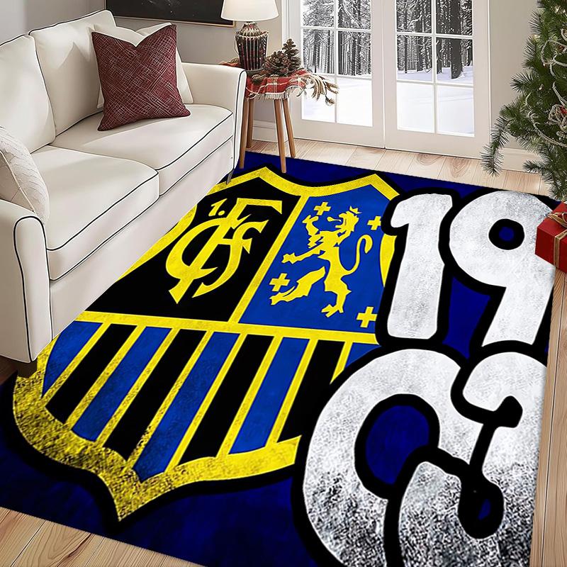 Portugal: Lion Emblem Green Shield carpet Suitable for all seasons floor mats Office chair cushion Fashion Bathroom mat