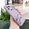 Purple Flower Rain Phone Case For Xiaomi 17 15 15T 14 14T 13 13T 12 12X 12T 12S Mi 11 11T 10 10T Pro Max Lite Liquid Silicone Co