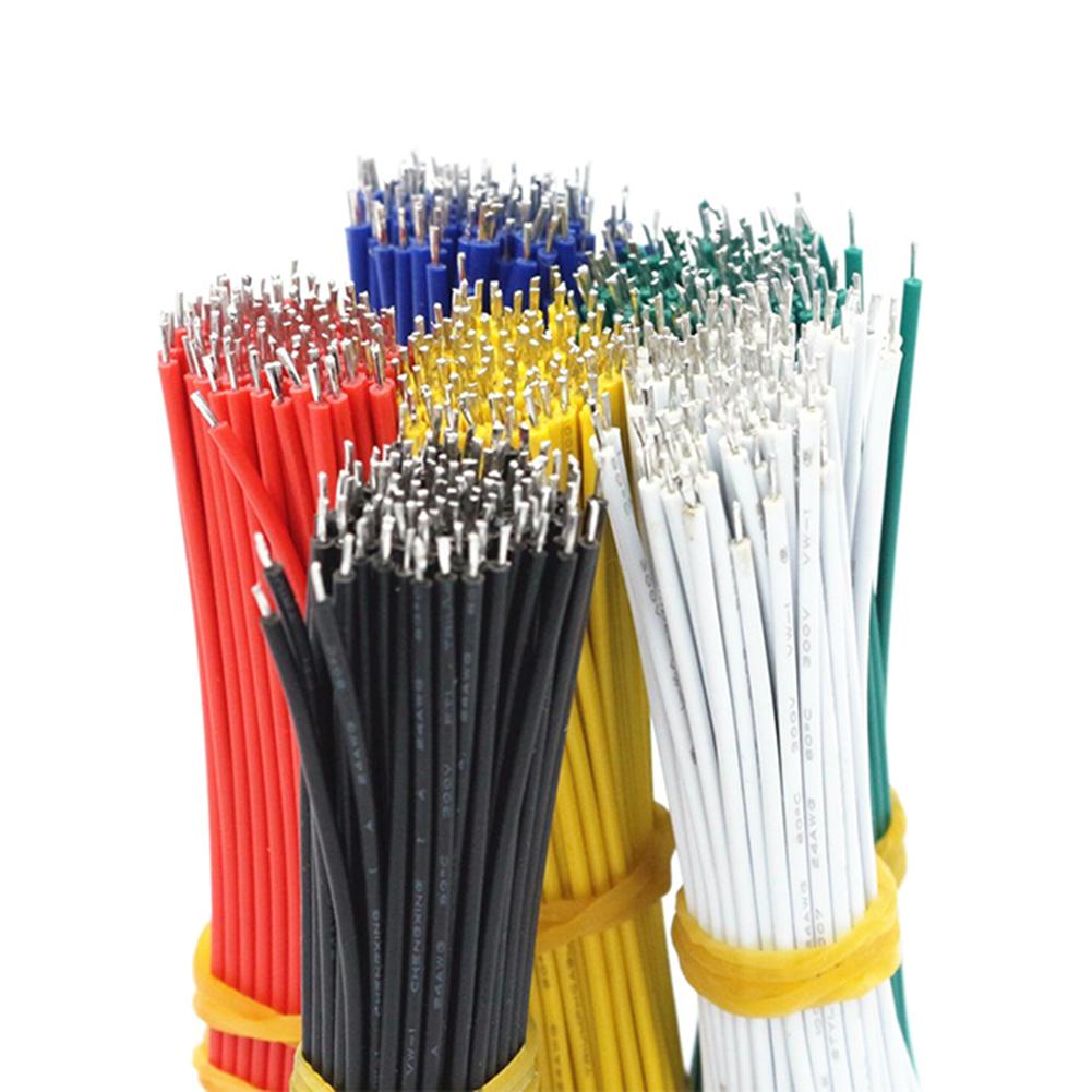 100Pcs Tin-Plated Breadboard PCB Solder Cable 26AWG 20cm Fly Jumper Wire Cable Tin Conductor Wires 1007-26AWG Connector Wire